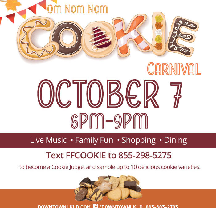 First Friday: Cookie Carnival, October 7