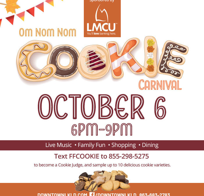 First Friday: Cookie Carnival, October 6